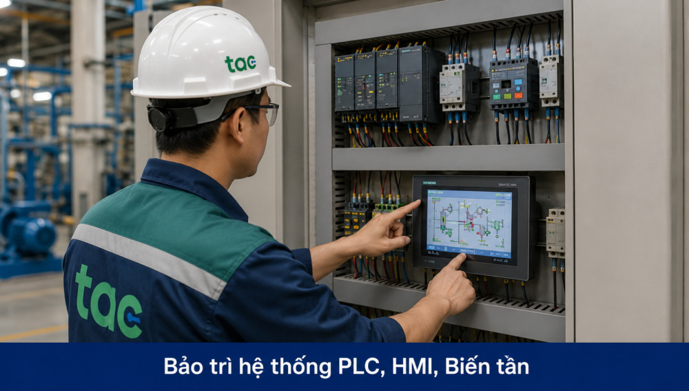 Dịch vụ bảo trì nhà máy Quảng Ngãi Bảo trì PLC, HMI và biến tần