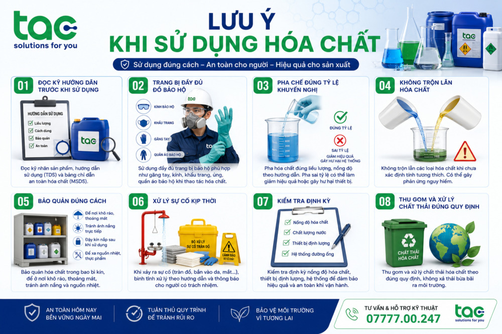 Hóa Chất Công Nghiệp Sử dụng hoá chất công nghiệp